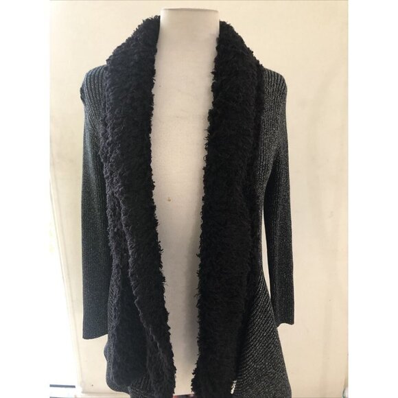 Lauren  Michelle’s Silver Medium  Open Cardigans Long Sleeve Sz Small - Picture 1 of 6